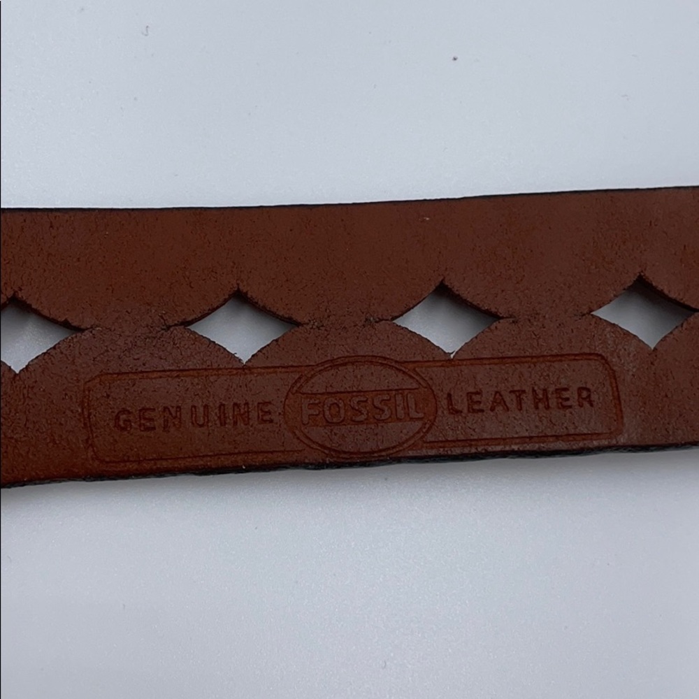 Fossil Brown Leather Belt - image 4